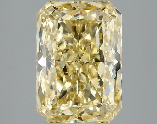 Lab-Grown Radiant Diamond - 3.07 Carats, Fancy Intense Yellow Color, VVS2 Clarity - Certified by IGI - Report Number: LG658479936