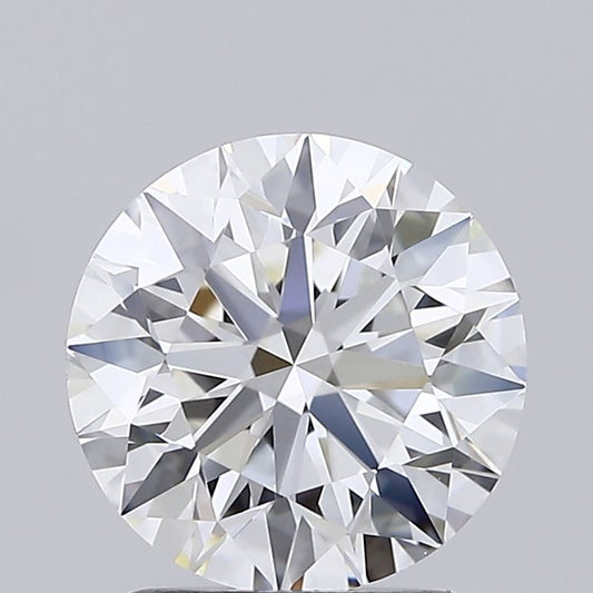 Lab-Grown Round Diamond - 2.0 Carats, F Color, VVS2 Clarity - Certified by IGI - Report Number: LG689582797