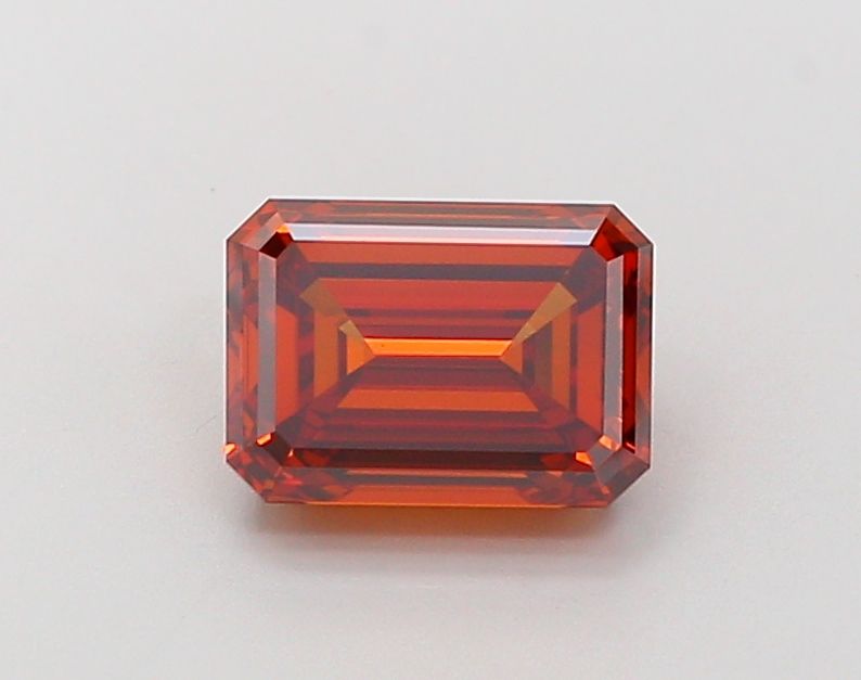 Lab-Grown Emerald Diamond - 2.09 Carats, Fancy Vivid Orange Color, VVS2 Clarity - Certified by IGI - Report Number: LG685530730