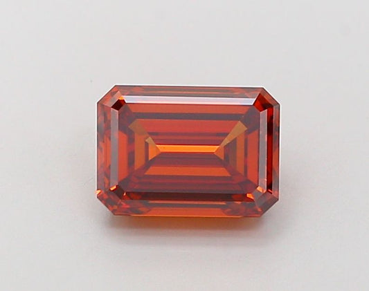 Lab-Grown Emerald Diamond - 2.09 Carats, Fancy Vivid Orange Color, VVS2 Clarity - Certified by IGI - Report Number: LG685530730