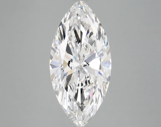Lab-Grown Marquise Diamond - 4.06 Carats, E Color, VS2 Clarity - Certified by IGI - Report Number: LG689548420