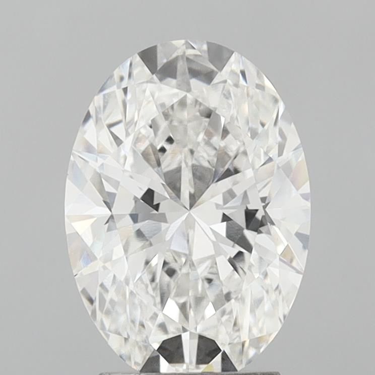 Lab-Grown Oval Diamond - 3.02 Carats, F Color, VS1 Clarity - Certified by IGI - Report Number: LG717585616