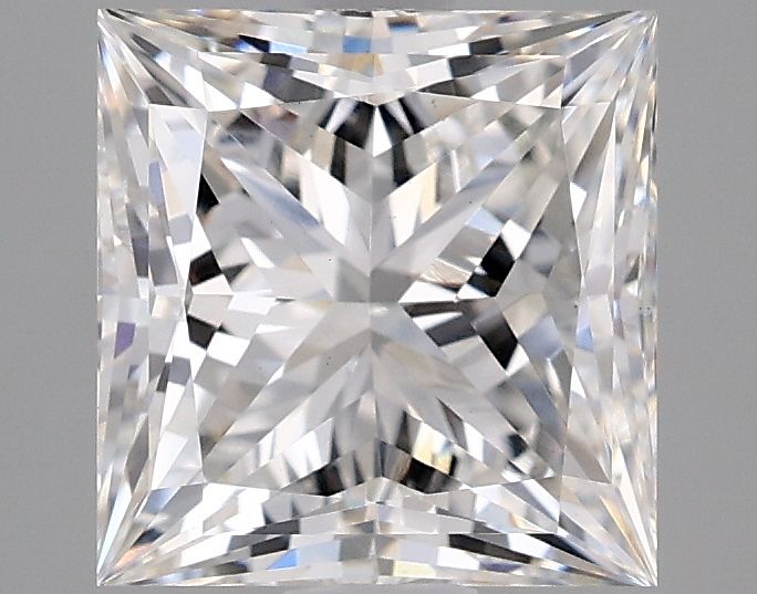 Lab-Grown Princess Diamond - 2.58 Carats, F Color, VVS2 Clarity - Certified by IGI - Report Number: LG634418611