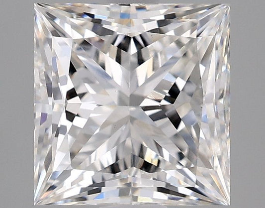 Lab-Grown Princess Diamond - 2.58 Carats, F Color, VVS2 Clarity - Certified by IGI - Report Number: LG634418611