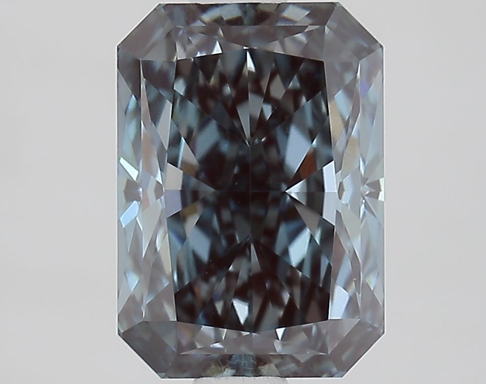 Lab-Grown Radiant Diamond - 2.0 Carats, Fancy Deep Blue Color, VS1 Clarity - Certified by IGI - Report Number: LG683594415