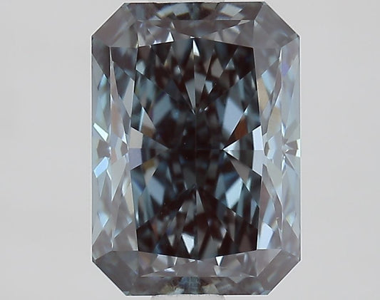 Lab-Grown Radiant Diamond - 2.0 Carats, Fancy Deep Blue Color, VS1 Clarity - Certified by IGI - Report Number: LG683594415