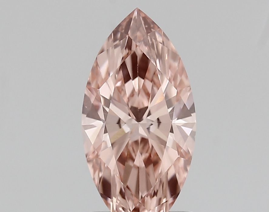 Lab-Grown Marquise Diamond - 1.19 Carats, Fancy Vivid Pink Color, VS1 Clarity - Certified by IGI - Report Number: LG669450467