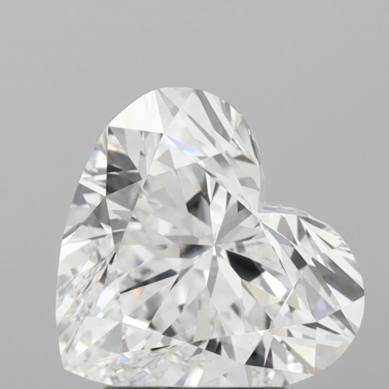 Lab-Grown Heart Diamond - 2.58 Carats, D Color, VVS2 Clarity - Certified by IGI - Report Number: LG711530291