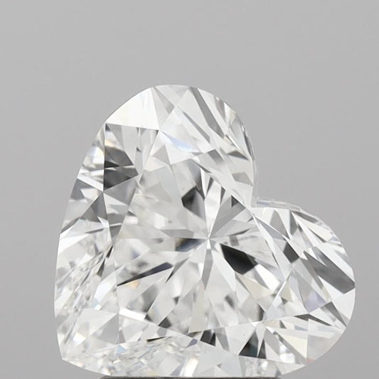 Lab-Grown Heart Diamond - 2.58 Carats, D Color, VVS2 Clarity - Certified by IGI - Report Number: LG711530291