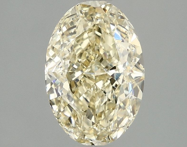 Lab-Grown Oval Diamond - 2.06 Carats, Fancy Intense Yellow Color, VVS2 Clarity - Certified by IGI - Report Number: LG675578413