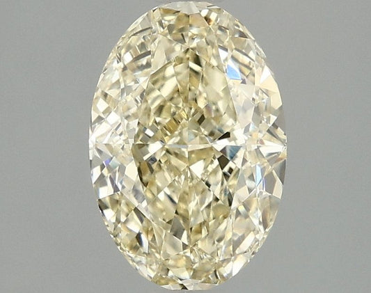 Lab-Grown Oval Diamond - 2.06 Carats, Fancy Intense Yellow Color, VVS2 Clarity - Certified by IGI - Report Number: LG675578413