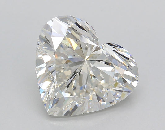 Lab-Grown Heart Diamond - 4.01 Carats, F Color, VVS2 Clarity - Certified by IGI - Report Number: LG662473875