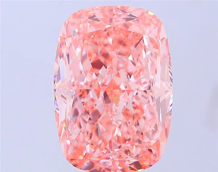 9.10ct Cushion modified Lab Grown Diamond (Colour Fancy Vivid Pink, Clarity VVS2, IGI Certified)