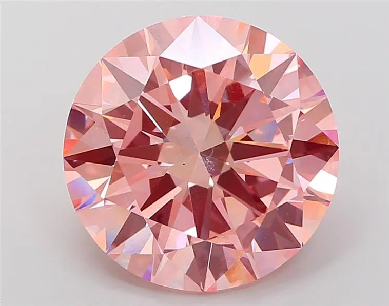 9.17ct Round Lab Grown Diamond (Colour Fancy Vivid Pink, Clarity VS1, Cut VG, IGI Certified)