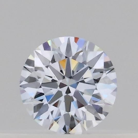Lab-Grown Round Diamond - 0.17 Carats, Fancy Blue Color, VVS2 Clarity - Certified by IGI - Report Number: LG689573635