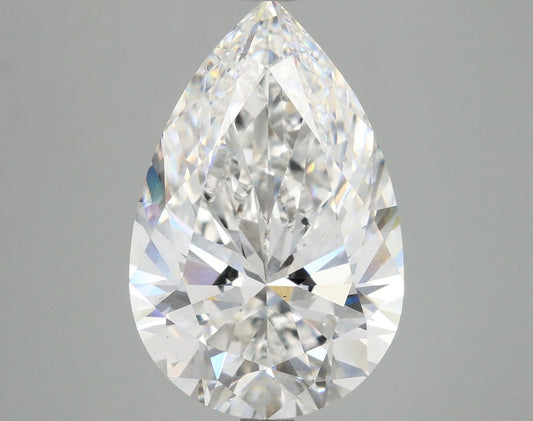 Lab-Grown Pear Diamond - 6.58 Carats, E Color, VS2 Clarity - Certified by IGI - Report Number: LG677511789