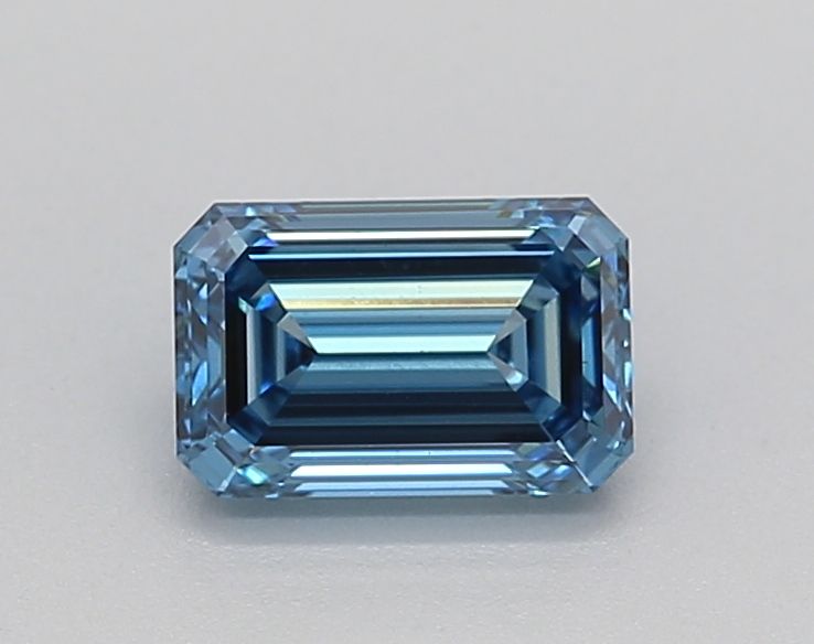 Lab-Grown Emerald Diamond - 0.71 Carats, Fancy Vivid Blue Color, VVS2 Clarity - Certified by IGI - Report Number: LG626457120