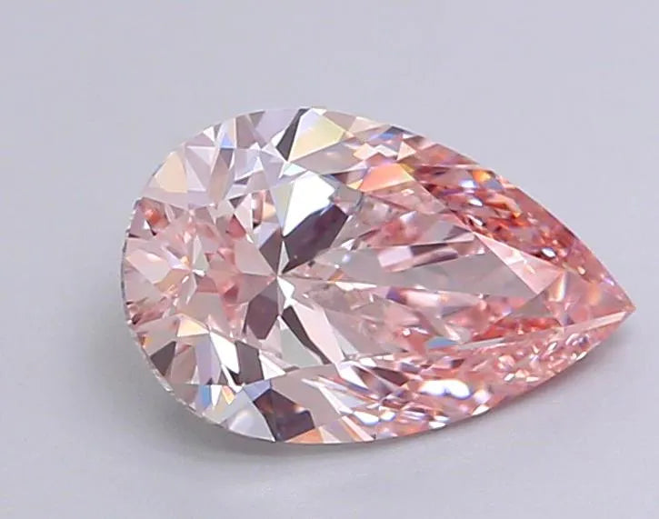 2.62ct Pear Lab Grown Diamond (Colour Fancy Pink, Clarity VS1, IGI Certified)