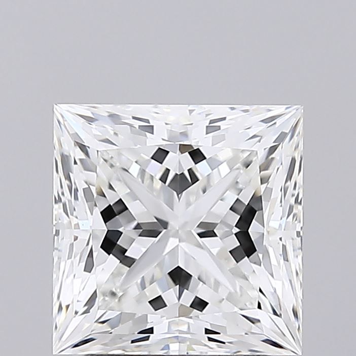 Lab-Grown Princess Diamond - 2.51 Carats, F Color, VVS2 Clarity - Certified by IGI - Report Number: LG640490901