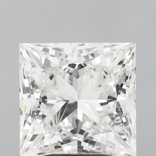 Lab-Grown Princess Diamond - 4.04 Carats, F Color, VS1 Clarity - Certified by IGI - Report Number: LG685556032