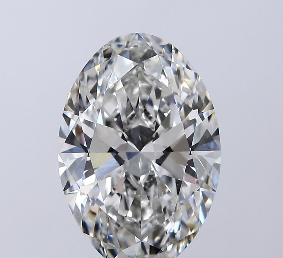 Lab-Grown Oval Diamond - 3.5 Carats, F Color, VVS2 Clarity - Certified by IGI - Report Number: LG715589308