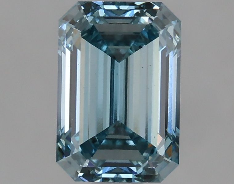 Lab-Grown Emerald Diamond - 1.26 Carats, Fancy Intense Blue Color, VS2 Clarity - Certified by IGI - Report Number: LG633407265