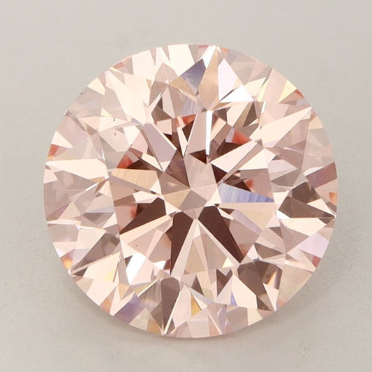 Lab-Grown Round Diamond - 3.52 Carats, Fancy Intense Pink Color, VS2 Clarity - Certified by IGI - Report Number: LG563237209