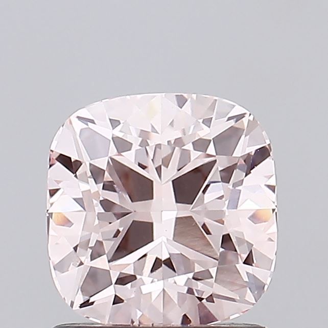 Lab-Grown Cushion Diamond - 1.01 Carats, Fancy Pink Color, VS1 Clarity - Certified by IGI - Report Number: LG667459059