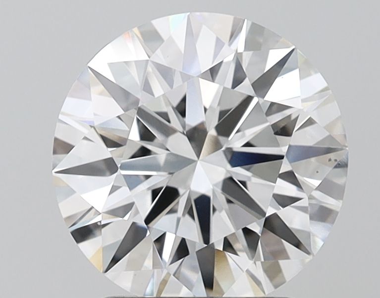 Lab-Grown Round Diamond - 2.5 Carats, F Color, VS2 Clarity - Certified by IGI - Report Number: LG674543361