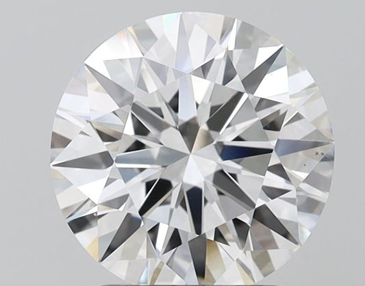 Lab-Grown Round Diamond - 2.5 Carats, F Color, VS2 Clarity - Certified by IGI - Report Number: LG674543361