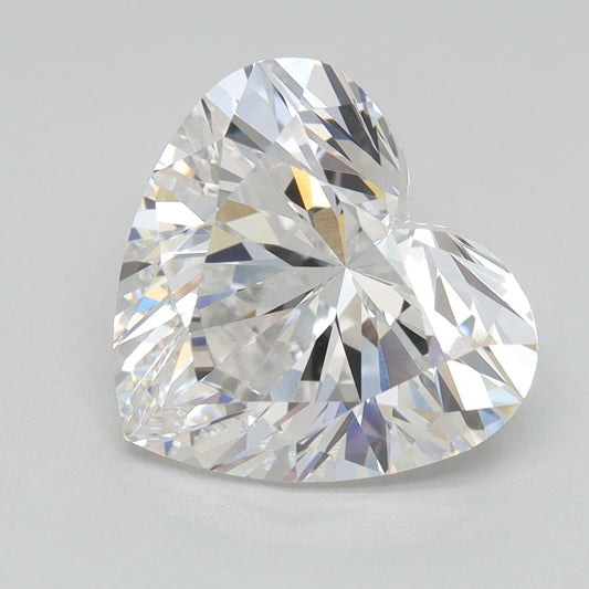Lab-Grown Heart Diamond - 3.01 Carats, E Color, VVS2 Clarity - Certified by IGI - Report Number: LG695523642