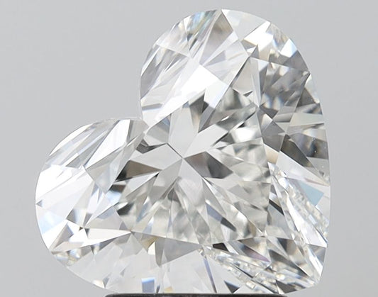 Lab-Grown Heart Diamond - 3.07 Carats, F Color, VVS2 Clarity - Certified by IGI - Report Number: LG680505399
