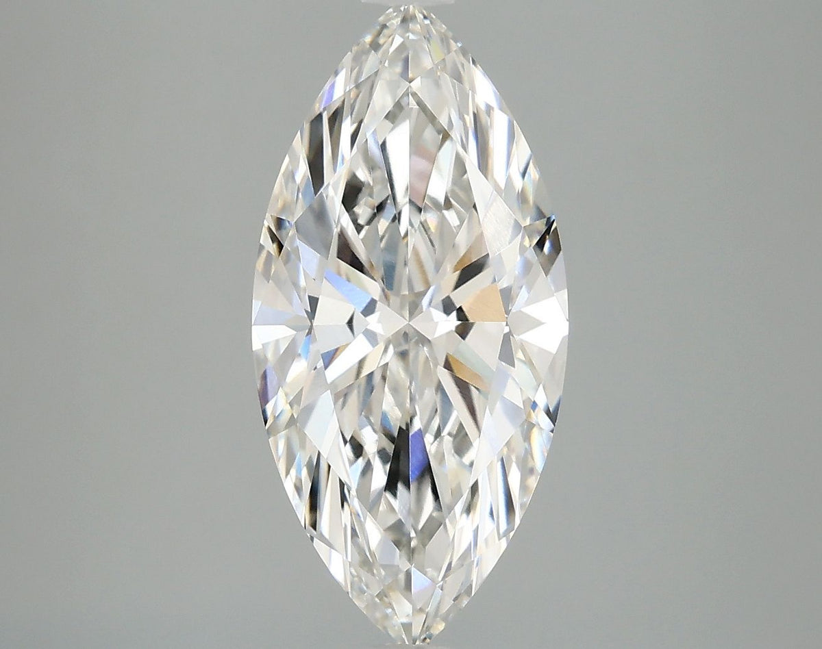 Lab-Grown Marquise Diamond - 3.01 Carats, F Color, VVS2 Clarity - Certified by IGI - Report Number: LG680516885