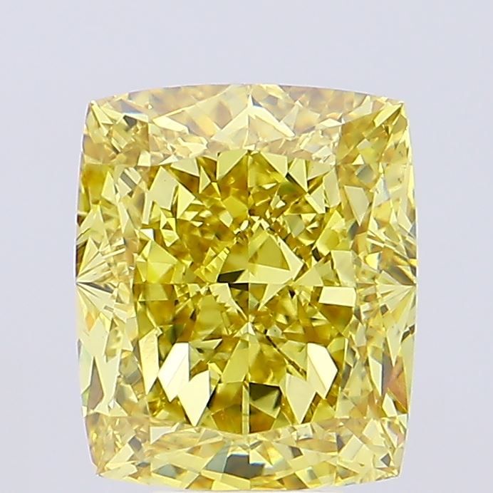 Cushion Modified 8.03ct Fancy Vivid Yellow VS1 - Cut • IGI • LG640454303