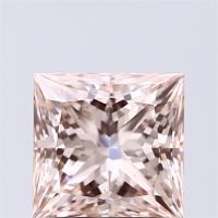 Lab-Grown Princess Diamond - 1.53 Carats, Fancy Intense Pink Color, VS2 Clarity - Certified by IGI - Report Number: LG613380634