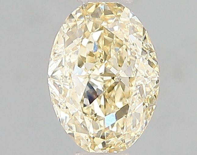 Lab-Grown Oval Diamond - 1.01 Carats, Fancy Yellow Color, VS1 Clarity - Certified by IGI - Report Number: LG662406030