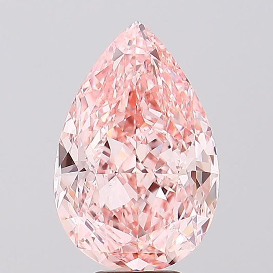 Lab-Grown Pear Diamond - 8.56 Carats, Fancy Intense Pink Color, VS1 Clarity - Certified by IGI - Report Number: LG687559749