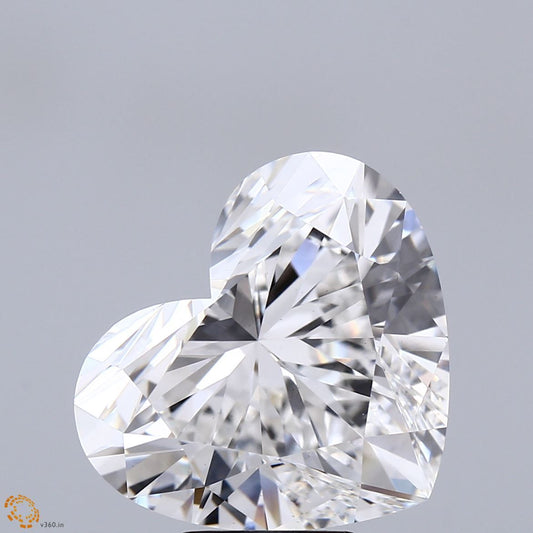 Lab-Grown Heart Diamond - 8.07 Carats, F Color, VS1 Clarity - Certified by IGI - Report Number: LG670444719