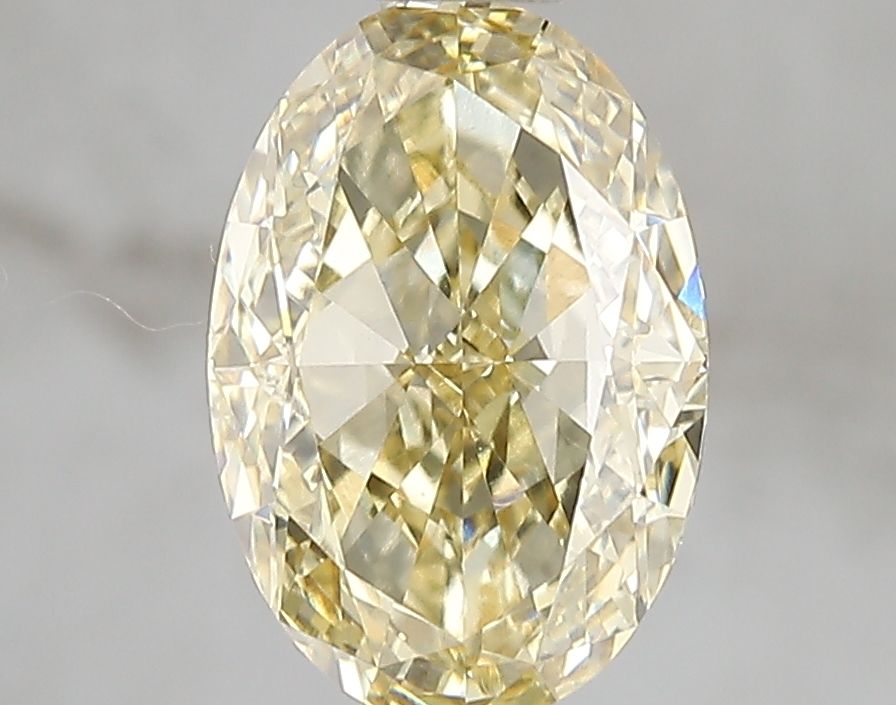 Lab-Grown Oval Diamond - 2.51 Carats, Fancy Intense Yellow Color, VVS2 Clarity - Certified by IGI - Report Number: LG671493181