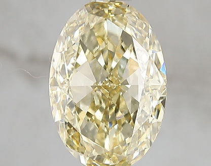 Lab-Grown Oval Diamond - 2.51 Carats, Fancy Intense Yellow Color, VVS2 Clarity - Certified by IGI - Report Number: LG671493181