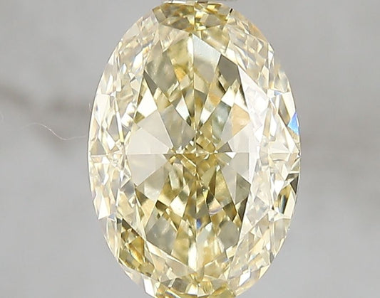 Lab-Grown Oval Diamond - 2.51 Carats, Fancy Intense Yellow Color, VVS2 Clarity - Certified by IGI - Report Number: LG671493181