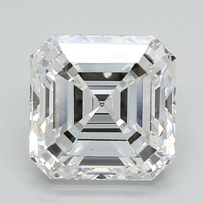 Lab-Grown Asscher Diamond - 2.5 Carats, E Color, VS2 Clarity - Certified by IGI - Report Number: LG710567369