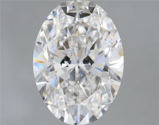 Lab-Grown Oval Diamond - 5.03 Carats, F Color, VS2 Clarity - Certified by IGI - Report Number: LG691536250