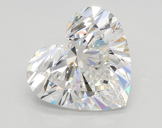 Lab-Grown Heart Diamond - 4.06 Carats, E Color, VVS2 Clarity - Certified by IGI - Report Number: LG694501312