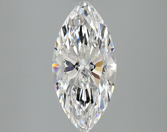 Lab-Grown Marquise Diamond - 2.57 Carats, E Color, VVS2 Clarity - Certified by IGI - Report Number: LG668466092