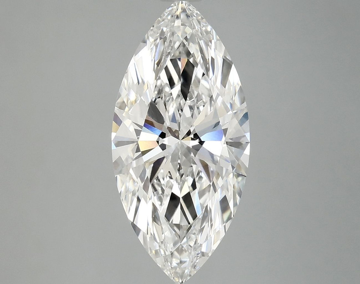 Lab-Grown Marquise Diamond - 3.03 Carats, F Color, VVS2 Clarity - Certified by IGI - Report Number: LG687578235