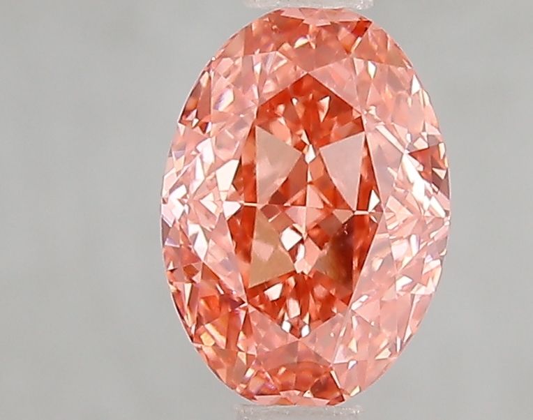 Lab-Grown Oval Diamond - 1.5 Carats, Fancy Vivid Pink Color, VVS2 Clarity - Certified by IGI - Report Number: LG666432282
