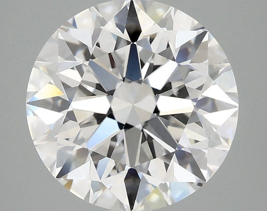 Lab-Grown Round Diamond - 4.0 Carats, E Color, VVS2 Clarity - Certified by IGI - Report Number: LG696548040