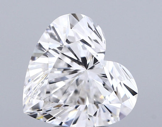Lab-Grown Heart Diamond - 4.09 Carats, E Color, VS1 Clarity - Certified by IGI - Report Number: LG694565292