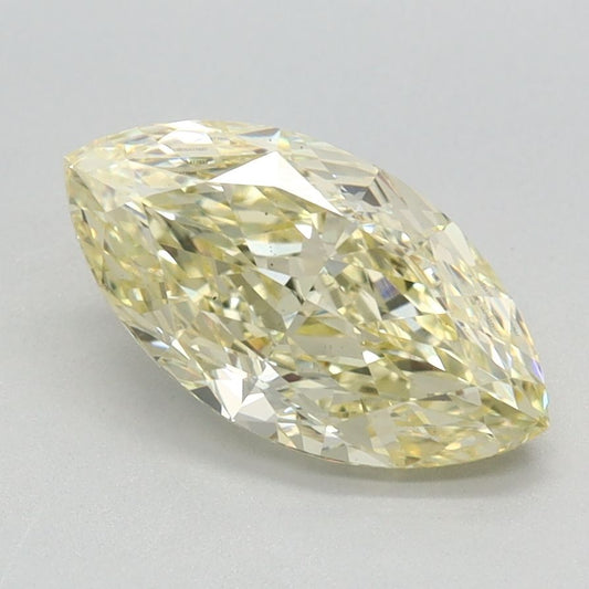 Lab-Grown Marquise Diamond - 1.5 Carats, Fancy Yellow Color, VS2 Clarity - Certified by IGI - Report Number: LG625477037